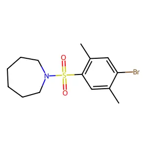 1-(4-Bromo-2,5-dimethylbenzenesulfonyl)azepane structure