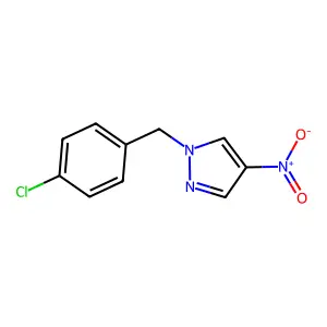 1-(4-chlorobenzyl)-4-nitro-1H-pyrazole structure