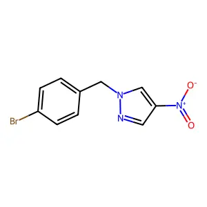 1-[(4-Bromophenyl)methyl]-4-nitro-1H-pyrazole structure