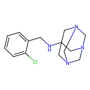 N-[(2-Chlorophenyl)methyl]-1,3,5-triazatricyclo[3.3.1.13,7]decan-7-amine structure