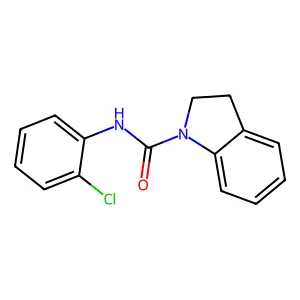 N-(2-chlorophenyl)indoline-1-carboxamide structure