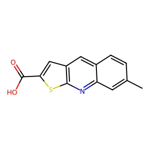 7-Methylthieno[2,3-b]quinoline-2-carboxylic acid structure
