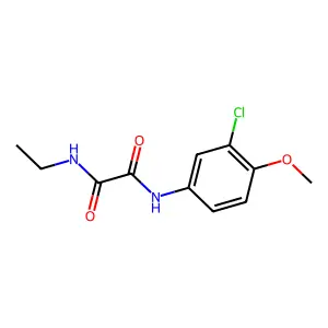 N1-(3-Chloro-4-methoxyphenyl)-N2-ethylethanediamide structure