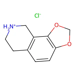 Isoquinoline, 7,8-methylenedioxy-1,2,3,4-tetrahydro-, hydrochloride structure