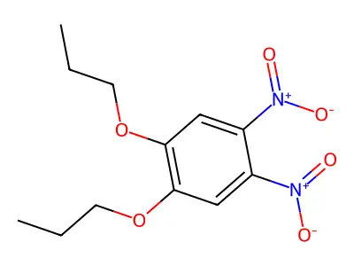 1,2-Dinitro-4,5-dipropoxybenzene structure