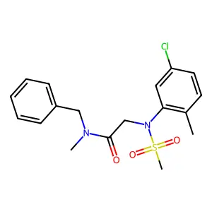 N-benzyl-2-(5-chloro-2-methyl-N-methylsulfonylanilino)-N-methylacetamide structure