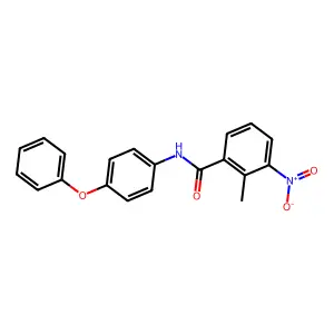 2-methyl-3-nitro-N-(4-phenoxyphenyl)benzamide structure