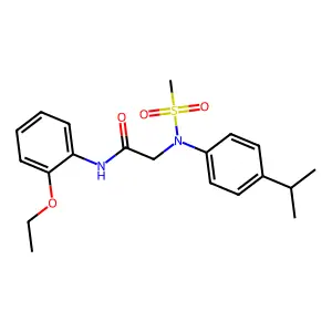 N-(2-ethoxyphenyl)-2-[4-isopropyl(methylsulfonyl)anilino]acetamide structure
