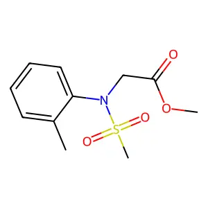Methyl N-(2-methylphenyl)-N-(methylsulfonyl)glycinate structure