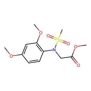 Methyl N-(2,4-dimethoxyphenyl)-N-(methylsulfonyl)glycinate structure