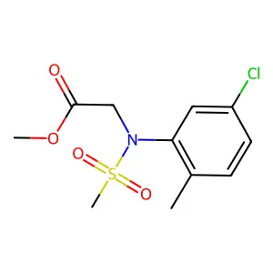 Methyl N-(5-chloro-2-methylphenyl)-N-(methylsulfonyl)glycinate structure