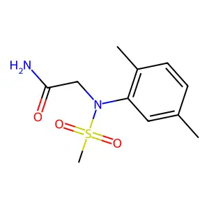 2-(2,5-dimethyl-N-methylsulfonylanilino)acetamide structure