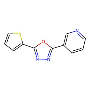 3-(5-Thiophen-2-yl-[1,3,4]oxadiazol-2-yl)-pyridine structure
