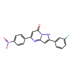2-(3-Fluorophenyl)-5-{4-nitrophenyl}pyrazolo[1,5-a]pyrimidin-7-ol structure