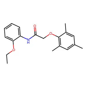 N-(2-ethoxyphenyl)-2-(2,4,6-trimethylphenoxy)acetamide structure
