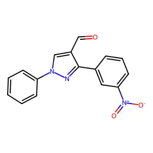 3-(3-nitrophenyl)-1-phenyl-1H-pyrazole-4-carbaldehyde structure