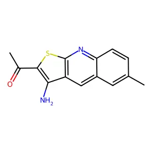 1-(3-Amino-6-methylthieno[2,3-b]quinolin-2-yl)ethanone structure