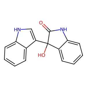 3'-hydroxy-1',3'-dihydro-1H,2'H-3,3'-biindol-2'-one structure