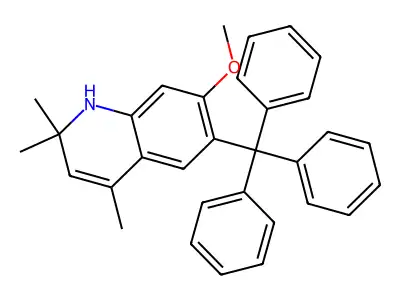 7-Methoxy-2,2,4-trimethyl-6-trityl-1,2-dihydroquinoline structure