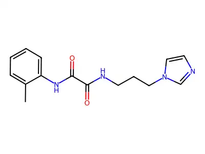 N1-(3-(1H-Imidazol-1-yl)propyl)-N2-(2-methylphenyl)ethanediamide structure