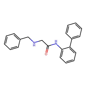 2-Benzylamino-N-biphenyl-2-yl-acetamide structure