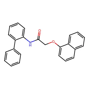 N-([1,1'-Biphenyl]-2-yl)-2-(naphthalen-1-yloxy)acetamide structure