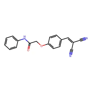 2-[4-(2,2-Dicyano-vinyl)-phenoxy]-N-phenyl-acetamide structure