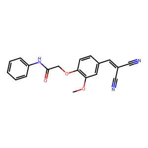 2-(4-(2,2-Dicyanovinyl)-2-methoxyphenoxy)-N-phenylacetamide structure