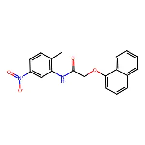 N-(2-Methyl-5-nitrophenyl)-2-(naphthalen-1-yloxy)acetamide structure