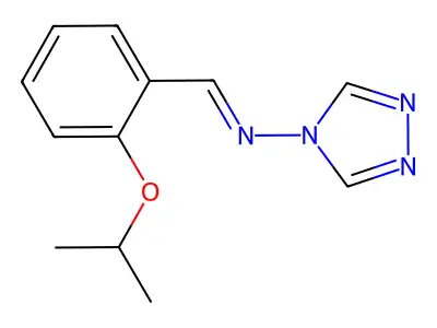 1-(2-propan-2-yloxyphenyl)-N-(1,2,4-triazol-4-yl)methanimine structure