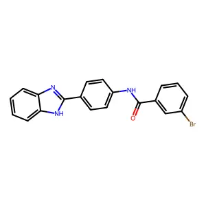 N-[4-(1H-benzimidazol-2-yl)phenyl]-3-bromobenzamide structure