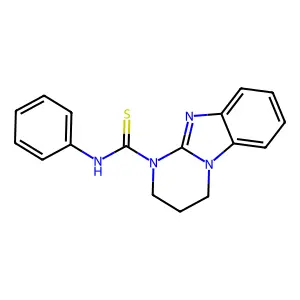 N-phenyl-3,4-dihydropyrimido[1,2-a]benzimidazole-1(2H)-carbothioamide structure