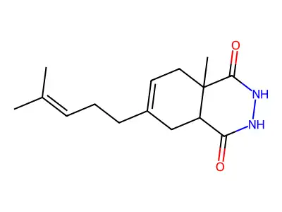 8a-methyl-6-(4-methylpent-3-enyl)-3,4a,5,8-tetrahydro-2H-phthalazine-1,4-dione structure