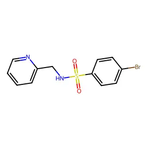 4-bromo-N-(pyridin-2-ylmethyl)benzenesulfonamide structure