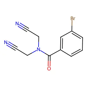3-Bromo-N,N-bis(cyanomethyl)benzamide structure