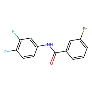 3-bromo-N-(3,4-difluorophenyl)benzamide structure