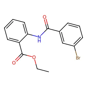 Ethyl 2-[(3-bromobenzoyl)amino]benzoate structure