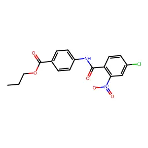 Propyl 4-({4-chloro-2-nitrobenzoyl}amino)benzoate structure