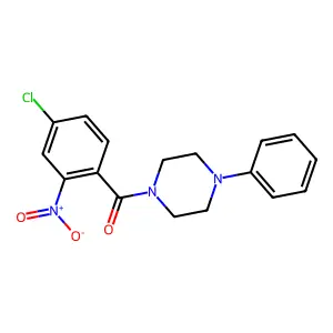 (4-Chloro-2-nitrophenyl)-(4-phenylpiperazin-1-yl)methanone structure