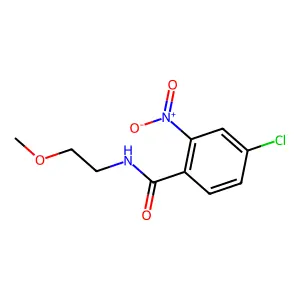 4-chloro-N-(2-methoxyethyl)-2-nitrobenzamide structure