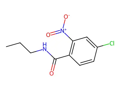 4-chloro-2-nitro-N-propylbenzamide structure