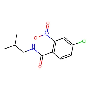 4-chloro-N-(2-methylpropyl)-2-nitrobenzamide structure