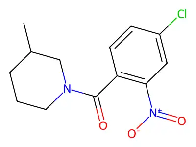 (4-Chloro-2-nitrophenyl)(3-methylpiperidin-1-yl)methanone structure