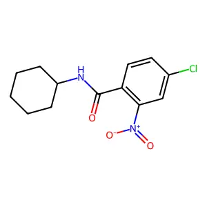 4-chloro-N-cyclohexyl-2-nitrobenzamide structure