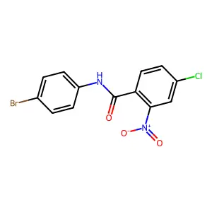 N-(4-bromophenyl)-4-chloro-2-nitrobenzamide structure