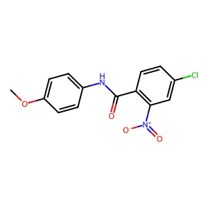 4-chloro-N-(4-methoxyphenyl)-2-nitrobenzamide structure