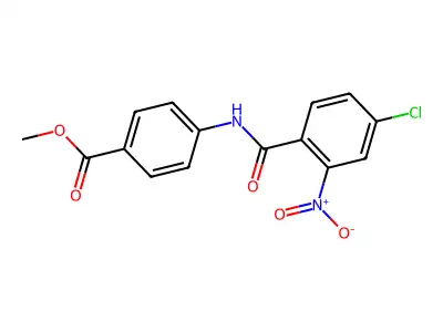 Methyl 4-[(4-chloro-2-nitrobenzoyl)amino]benzoate structure