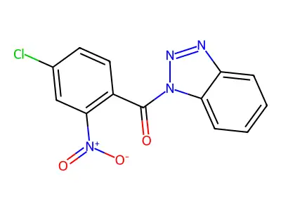 Benzotriazol-1-yl-(4-chloro-2-nitrophenyl)methanone structure