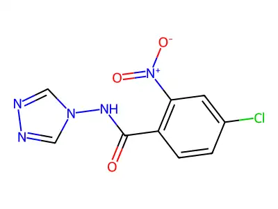 4-chloro-2-nitro-N-(4H-1,2,4-triazol-4-yl)benzamide structure