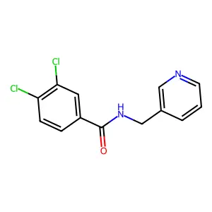 3,4-dichloro-N-(3-pyridinylmethyl)benzamide structure